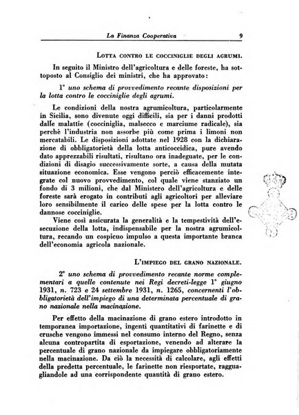 La finanza cooperativa rassegna mensile [della] Associazione nazionale fra Casse rurali, agrarie ed enti ausiliarii