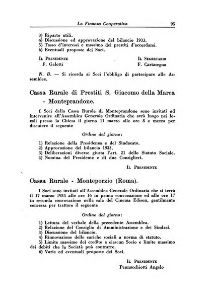 La finanza cooperativa rassegna mensile [della] Associazione nazionale fra Casse rurali, agrarie ed enti ausiliarii