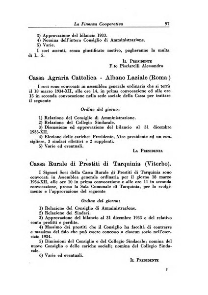 La finanza cooperativa rassegna mensile [della] Associazione nazionale fra Casse rurali, agrarie ed enti ausiliarii