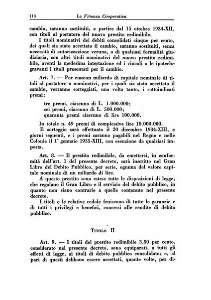 La finanza cooperativa rassegna mensile [della] Associazione nazionale fra Casse rurali, agrarie ed enti ausiliarii