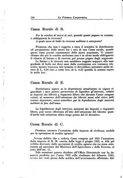 La finanza cooperativa rassegna mensile [della] Associazione nazionale fra Casse rurali, agrarie ed enti ausiliarii