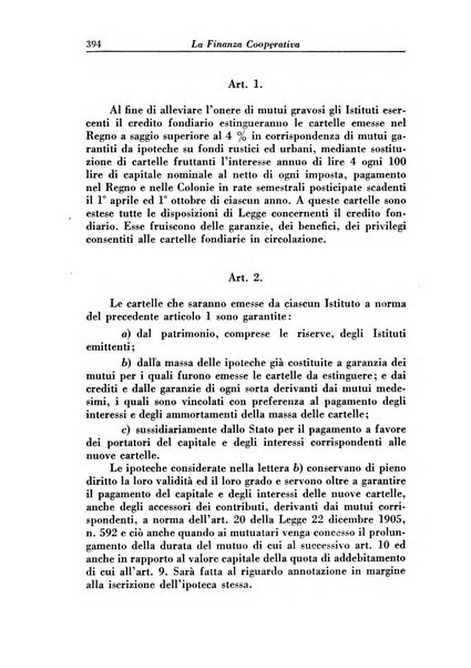 La finanza cooperativa rassegna mensile [della] Associazione nazionale fra Casse rurali, agrarie ed enti ausiliarii