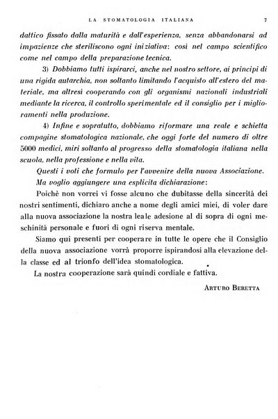 La stomatologia italiana organo ufficiale della Associazione nazionale culturale fascista stomato-odontologica