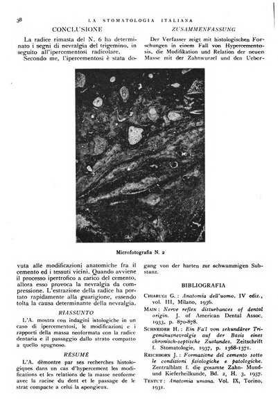 La stomatologia italiana organo ufficiale della Associazione nazionale culturale fascista stomato-odontologica