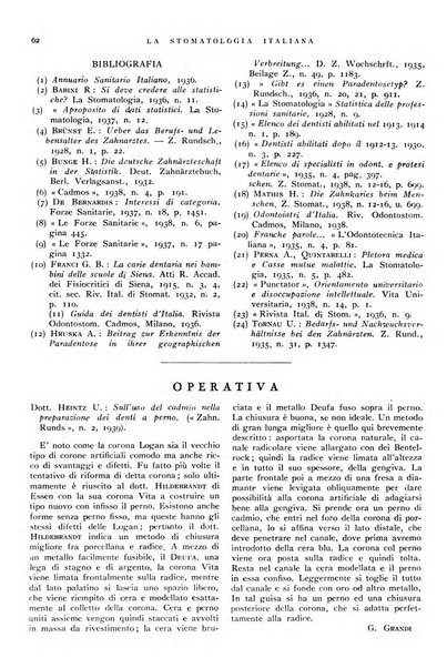 La stomatologia italiana organo ufficiale della Associazione nazionale culturale fascista stomato-odontologica