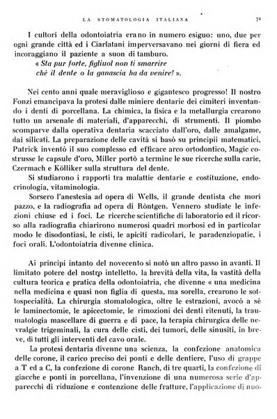 La stomatologia italiana organo ufficiale della Associazione nazionale culturale fascista stomato-odontologica