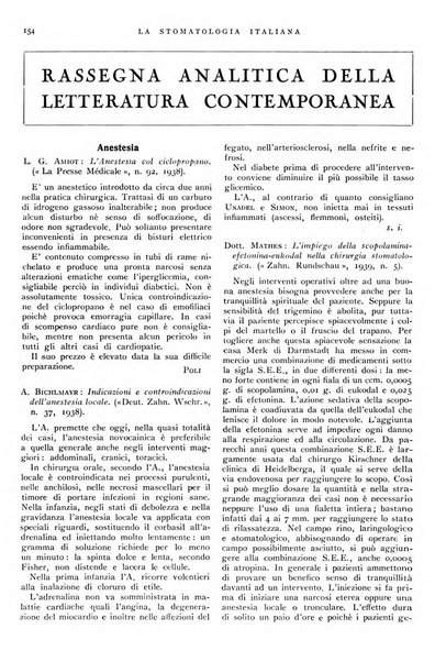 La stomatologia italiana organo ufficiale della Associazione nazionale culturale fascista stomato-odontologica