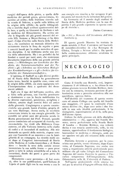 La stomatologia italiana organo ufficiale della Associazione nazionale culturale fascista stomato-odontologica