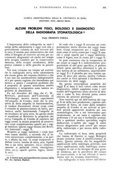 La stomatologia italiana organo ufficiale della Associazione nazionale culturale fascista stomato-odontologica