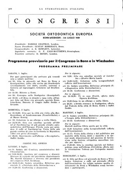 La stomatologia italiana organo ufficiale della Associazione nazionale culturale fascista stomato-odontologica