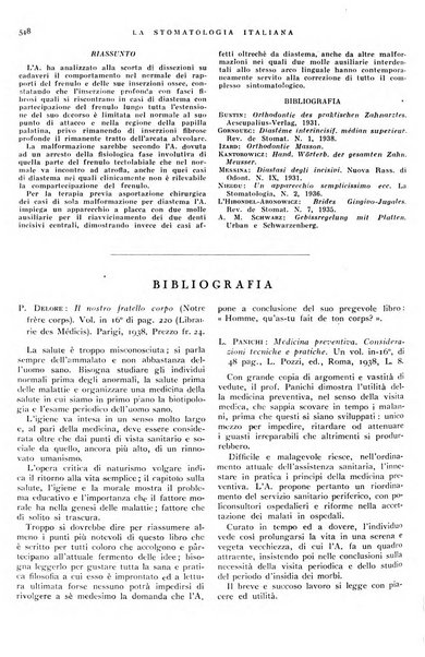 La stomatologia italiana organo ufficiale della Associazione nazionale culturale fascista stomato-odontologica