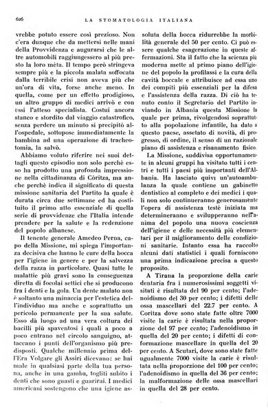 La stomatologia italiana organo ufficiale della Associazione nazionale culturale fascista stomato-odontologica