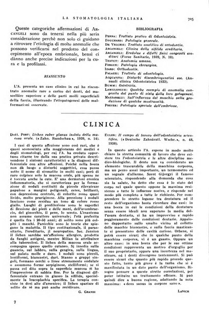 La stomatologia italiana organo ufficiale della Associazione nazionale culturale fascista stomato-odontologica