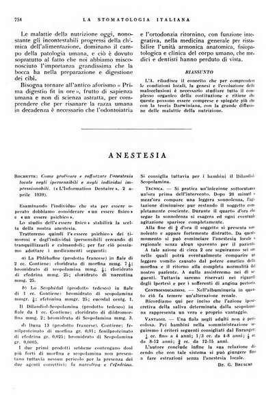 La stomatologia italiana organo ufficiale della Associazione nazionale culturale fascista stomato-odontologica