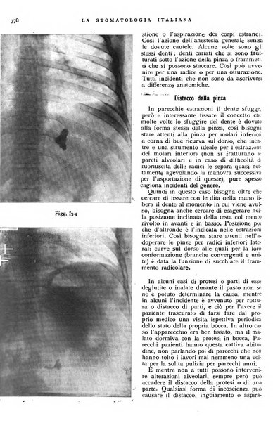 La stomatologia italiana organo ufficiale della Associazione nazionale culturale fascista stomato-odontologica