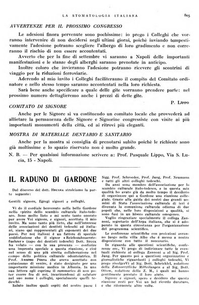 La stomatologia italiana organo ufficiale della Associazione nazionale culturale fascista stomato-odontologica