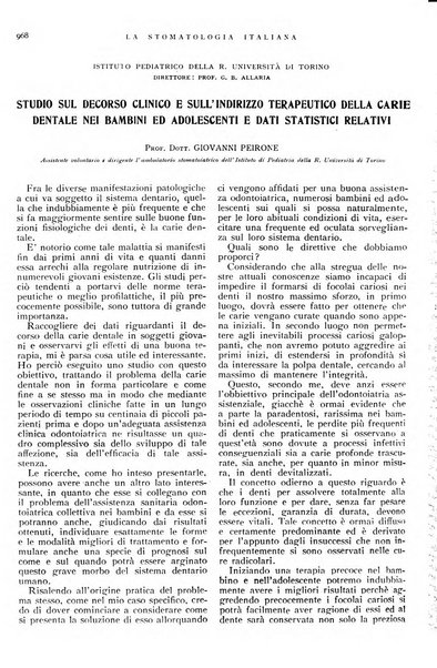 La stomatologia italiana organo ufficiale della Associazione nazionale culturale fascista stomato-odontologica