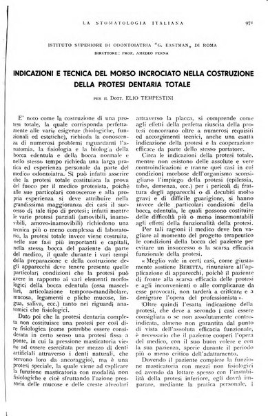 La stomatologia italiana organo ufficiale della Associazione nazionale culturale fascista stomato-odontologica