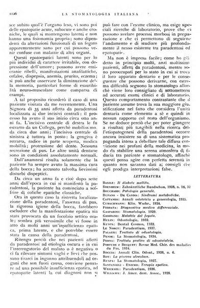 La stomatologia italiana organo ufficiale della Associazione nazionale culturale fascista stomato-odontologica