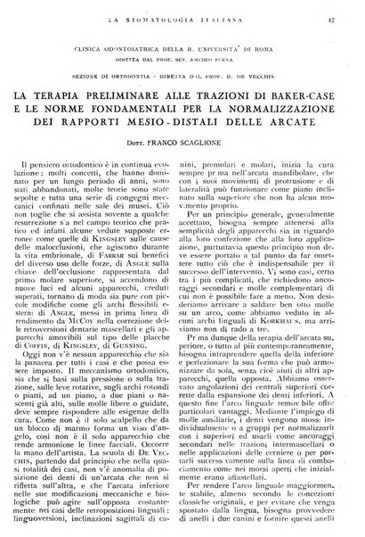 La stomatologia italiana organo ufficiale della Associazione nazionale culturale fascista stomato-odontologica