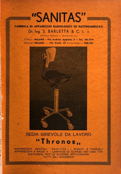 La stomatologia italiana organo ufficiale della Associazione nazionale culturale fascista stomato-odontologica