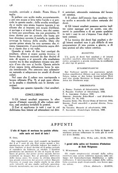 La stomatologia italiana organo ufficiale della Associazione nazionale culturale fascista stomato-odontologica