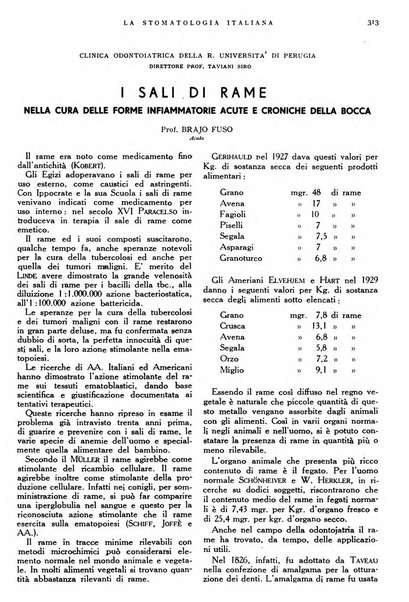 La stomatologia italiana organo ufficiale della Associazione nazionale culturale fascista stomato-odontologica