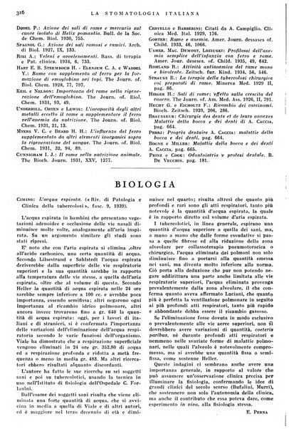 La stomatologia italiana organo ufficiale della Associazione nazionale culturale fascista stomato-odontologica