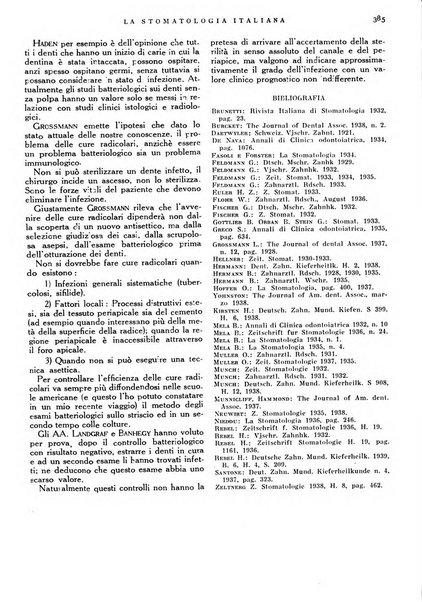 La stomatologia italiana organo ufficiale della Associazione nazionale culturale fascista stomato-odontologica