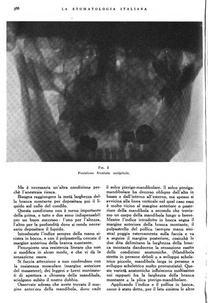 La stomatologia italiana organo ufficiale della Associazione nazionale culturale fascista stomato-odontologica