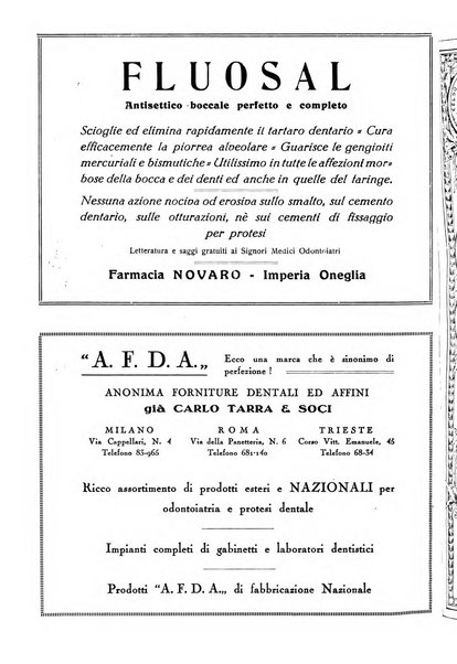 La stomatologia italiana organo ufficiale della Associazione nazionale culturale fascista stomato-odontologica