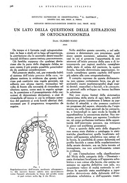 La stomatologia italiana organo ufficiale della Associazione nazionale culturale fascista stomato-odontologica