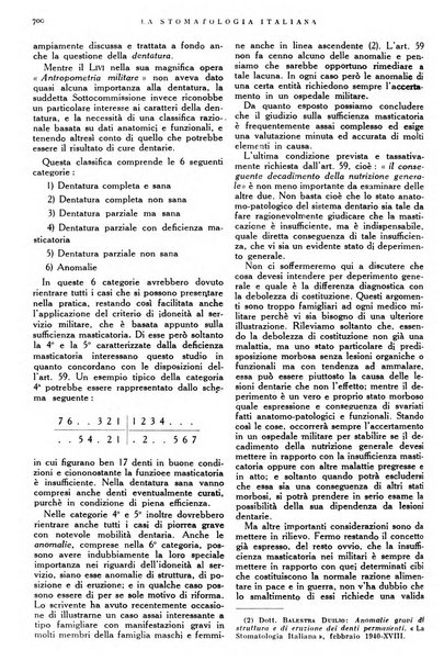 La stomatologia italiana organo ufficiale della Associazione nazionale culturale fascista stomato-odontologica