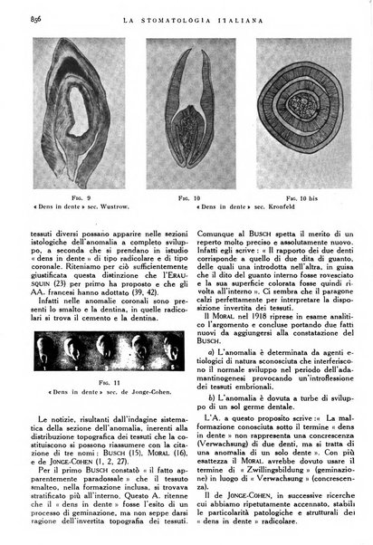 La stomatologia italiana organo ufficiale della Associazione nazionale culturale fascista stomato-odontologica