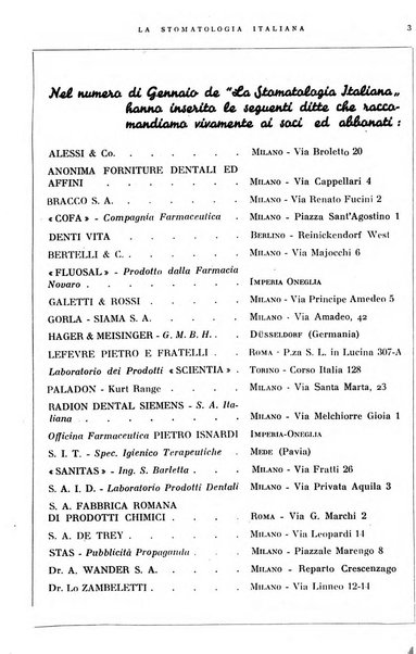 La stomatologia italiana organo ufficiale della Associazione nazionale culturale fascista stomato-odontologica