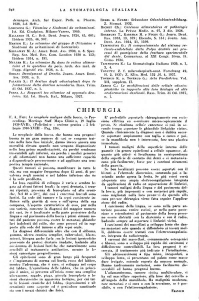 La stomatologia italiana organo ufficiale della Associazione nazionale culturale fascista stomato-odontologica