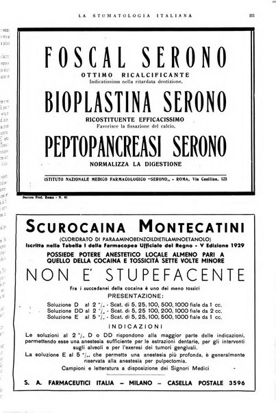 La stomatologia italiana organo ufficiale della Associazione nazionale culturale fascista stomato-odontologica