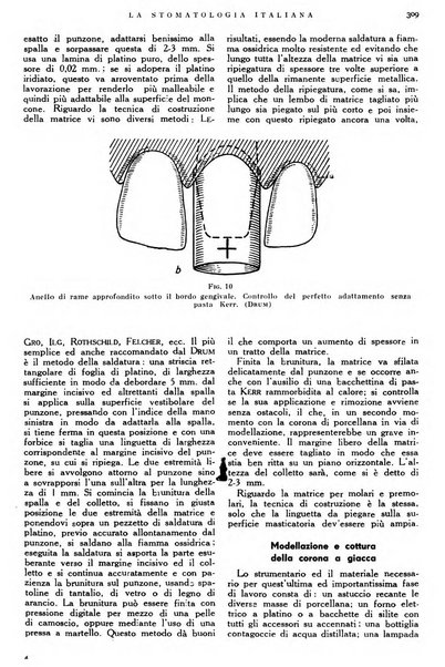 La stomatologia italiana organo ufficiale della Associazione nazionale culturale fascista stomato-odontologica