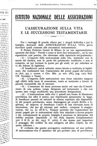 La stomatologia italiana organo ufficiale della Associazione nazionale culturale fascista stomato-odontologica