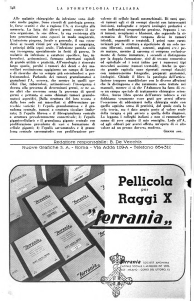 La stomatologia italiana organo ufficiale della Associazione nazionale culturale fascista stomato-odontologica