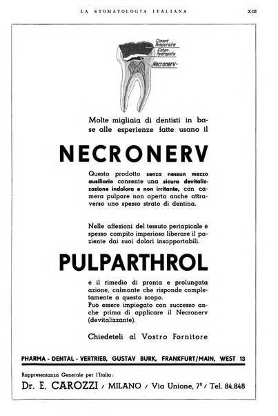 La stomatologia italiana organo ufficiale della Associazione nazionale culturale fascista stomato-odontologica