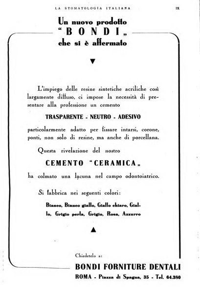 La stomatologia italiana organo ufficiale della Associazione nazionale culturale fascista stomato-odontologica