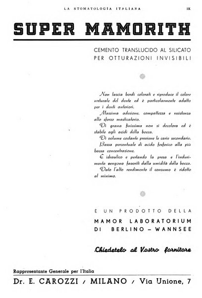 La stomatologia italiana organo ufficiale della Associazione nazionale culturale fascista stomato-odontologica