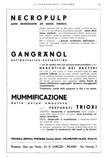 La stomatologia italiana organo ufficiale della Associazione nazionale culturale fascista stomato-odontologica