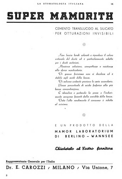 La stomatologia italiana organo ufficiale della Associazione nazionale culturale fascista stomato-odontologica