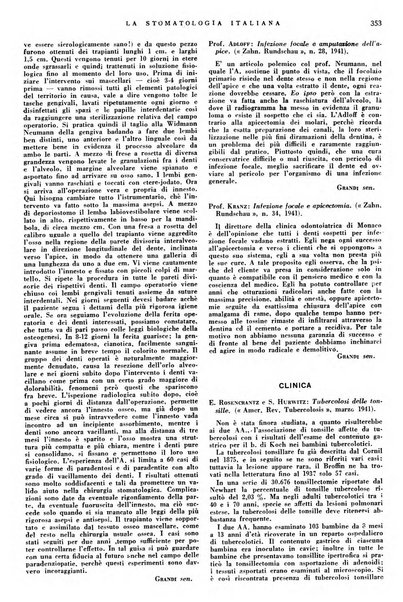 La stomatologia italiana organo ufficiale della Associazione nazionale culturale fascista stomato-odontologica