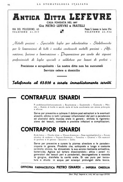 La stomatologia italiana organo ufficiale della Associazione nazionale culturale fascista stomato-odontologica