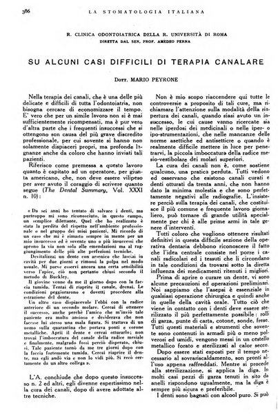 La stomatologia italiana organo ufficiale della Associazione nazionale culturale fascista stomato-odontologica