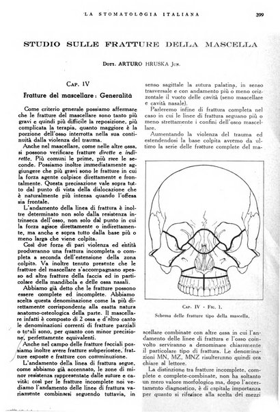 La stomatologia italiana organo ufficiale della Associazione nazionale culturale fascista stomato-odontologica