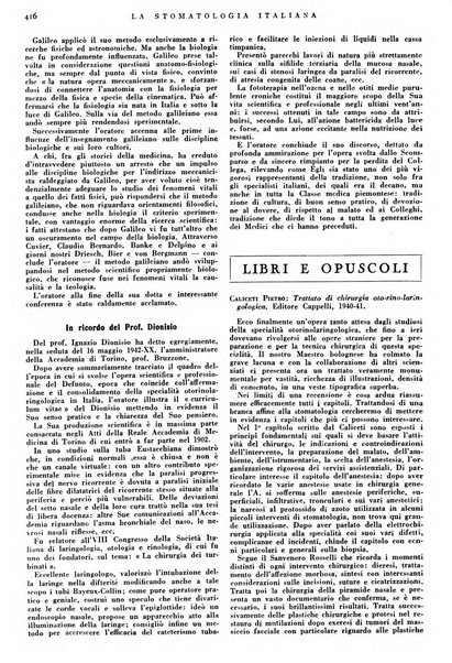 La stomatologia italiana organo ufficiale della Associazione nazionale culturale fascista stomato-odontologica